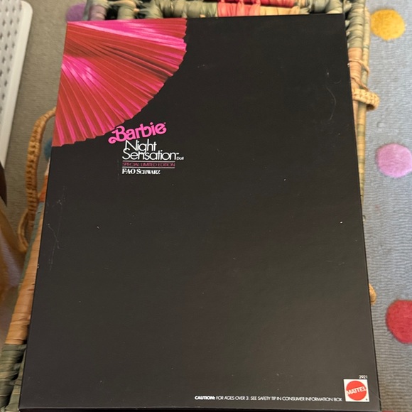 Mattel Barbie Night Sensation Box with Pink and Black Design